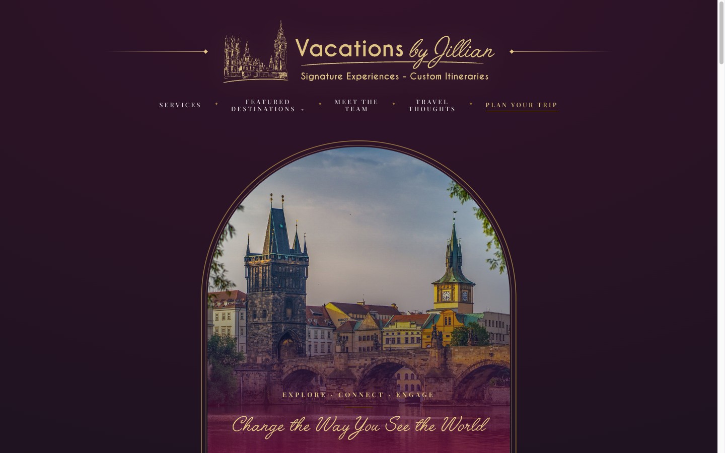Vacations by Jillian travel-advisor website built by Route & Retreat